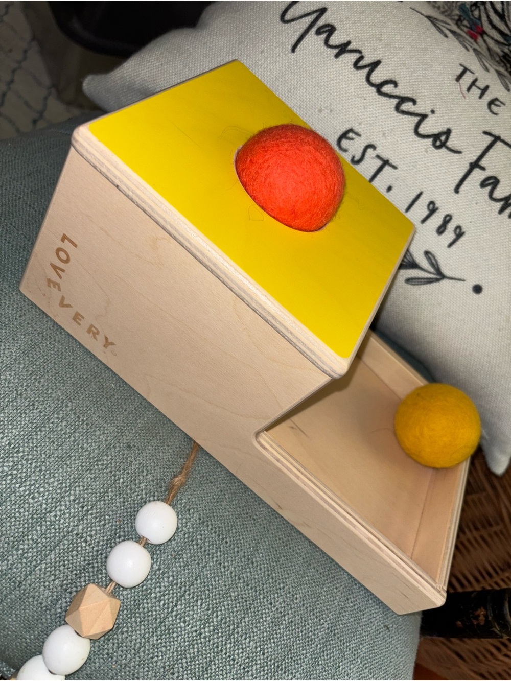 Lovevery the inspector Wooden Ball Drop Toy -